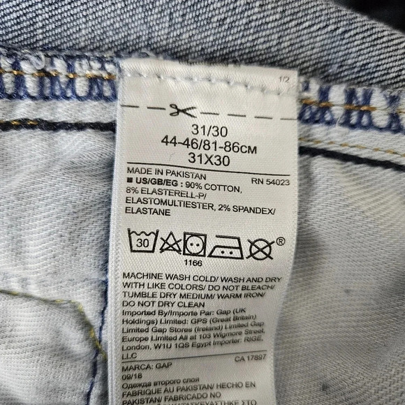 GAP Denim Skinny Jeans Medium Indigo Wash Mid Rise - Picture 6 of 7